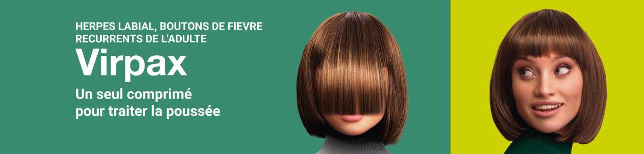 HERPES LABIAL, BOUTONS DE FIEVRE RECURRENTS DE L'ADULTE - Virpax : Un seul comprimé pour traiter la poussée