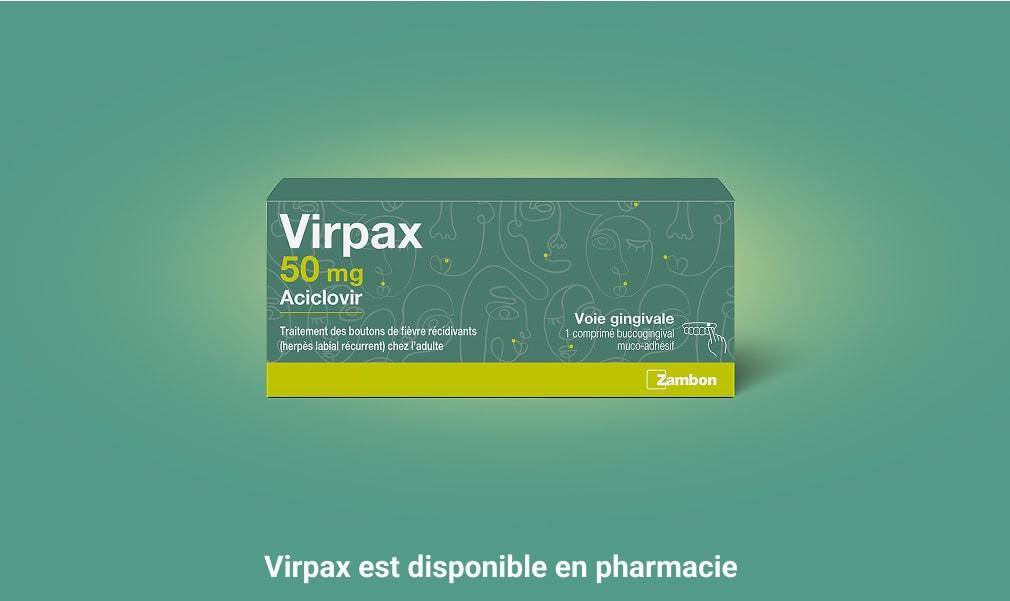 PACK - Virpax est disponible en pharmacie